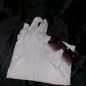 H&M Basic White Cropped Tank